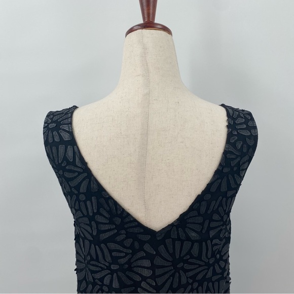 Plenty by Tracy Reese Black A-Line Floral Party Mini Dress Small - Picture 6 of 10
